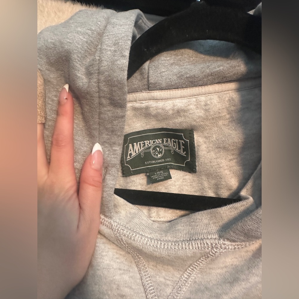 AE Grey Patched Hoodie - Picture 10 of 11